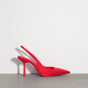 ZARA Slingback Fabric Heels